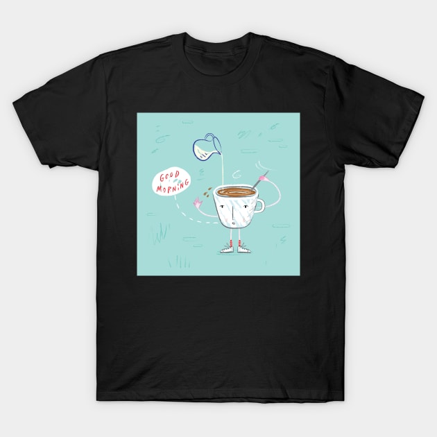 Coffee Buzz T-Shirt by sonhouse5